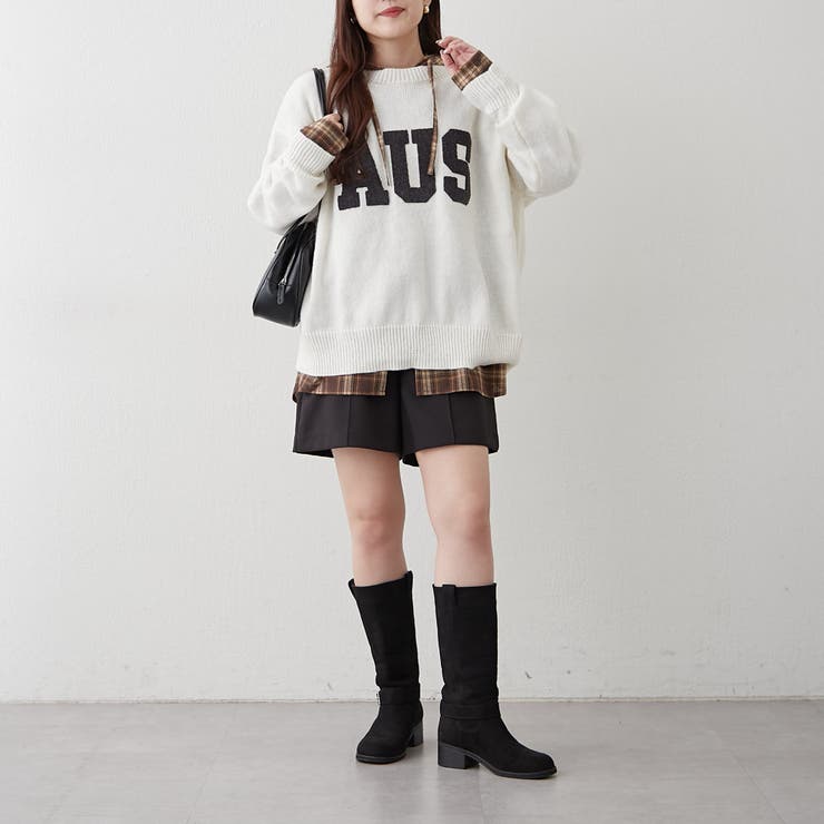 ロゴ刺繍ニット | NICE CLAUP / OLIVE des OLIVE　OUTLET | 詳細画像20 