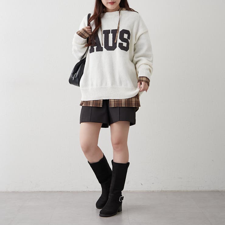 ロゴ刺繍ニット | NICE CLAUP / OLIVE des OLIVE　OUTLET | 詳細画像21 