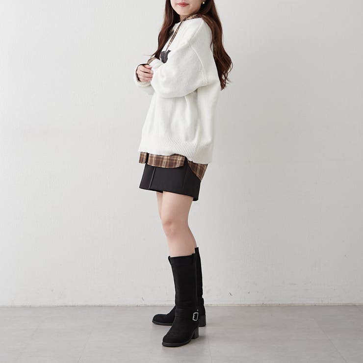 ロゴ刺繍ニット | NICE CLAUP / OLIVE des OLIVE　OUTLET | 詳細画像22 