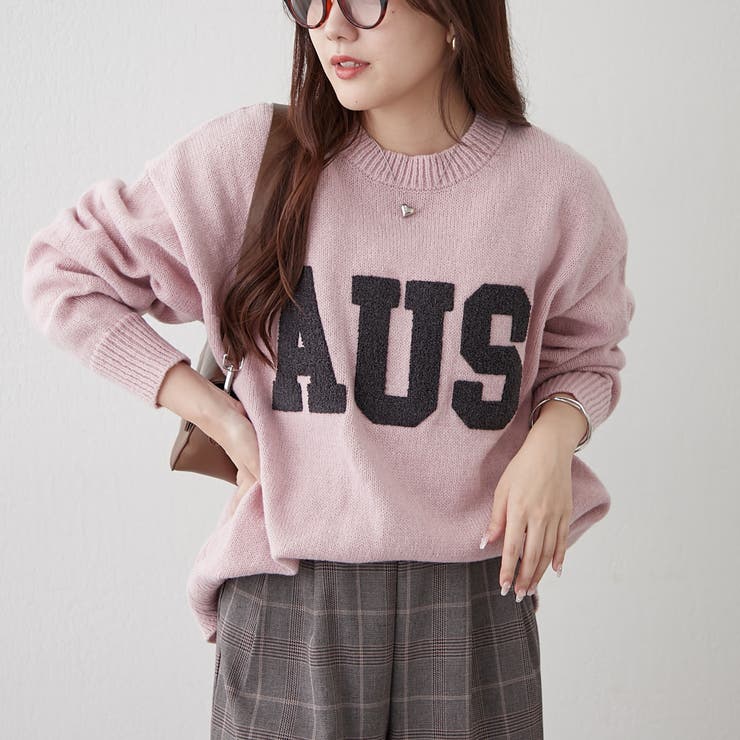 ロゴ刺繍ニット | NICE CLAUP / OLIVE des OLIVE　OUTLET | 詳細画像23 