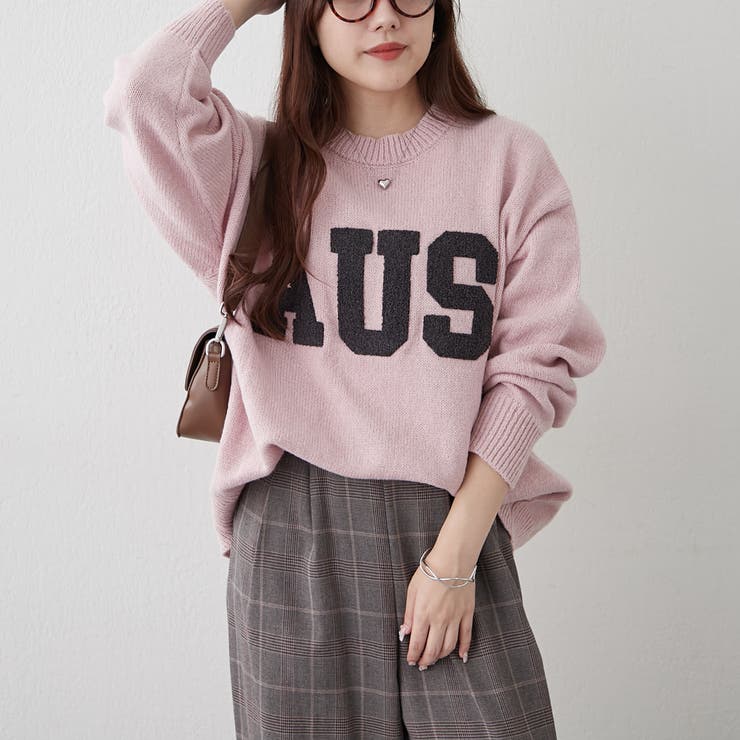 ロゴ刺繍ニット | NICE CLAUP / OLIVE des OLIVE　OUTLET | 詳細画像24 