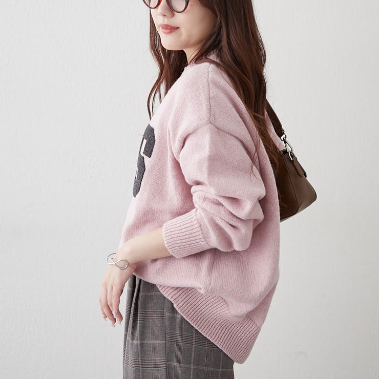 ロゴ刺繍ニット | NICE CLAUP / OLIVE des OLIVE　OUTLET | 詳細画像25 