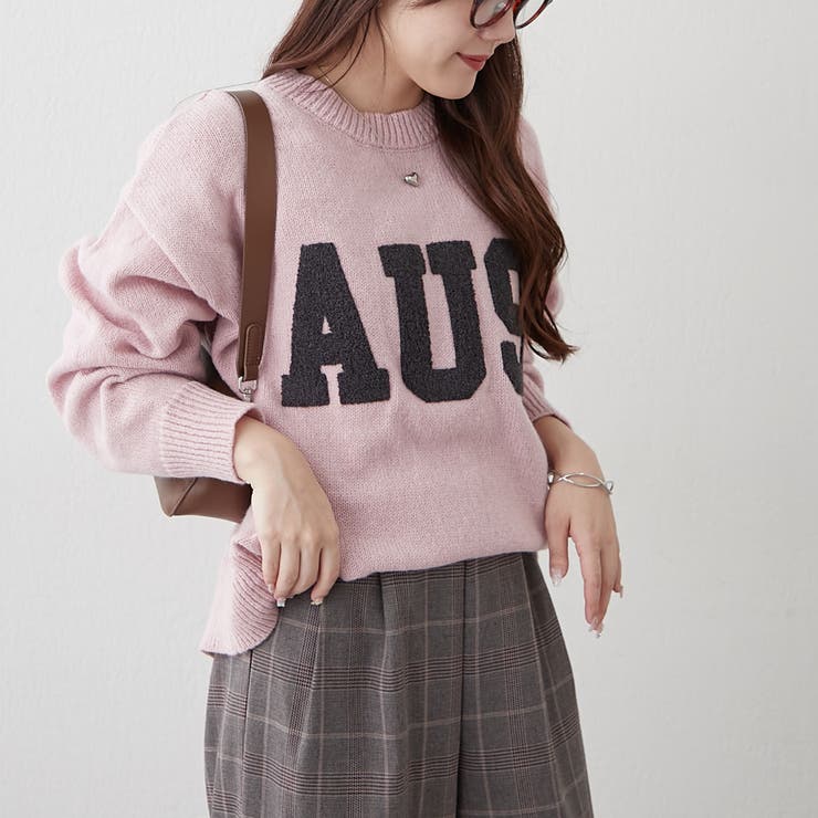 ロゴ刺繍ニット | NICE CLAUP / OLIVE des OLIVE　OUTLET | 詳細画像27 