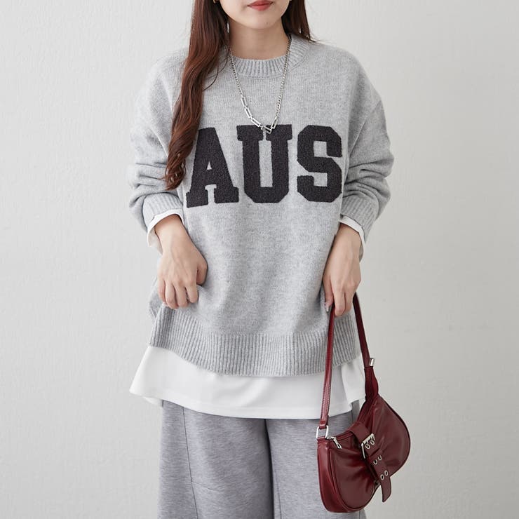 ロゴ刺繍ニット | NICE CLAUP / OLIVE des OLIVE　OUTLET | 詳細画像35 