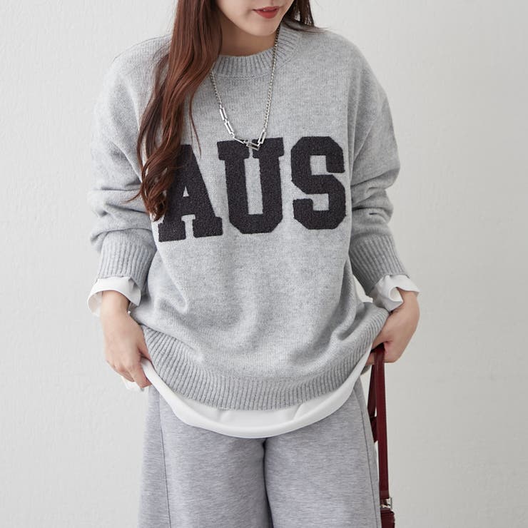 ロゴ刺繍ニット | NICE CLAUP / OLIVE des OLIVE　OUTLET | 詳細画像36 