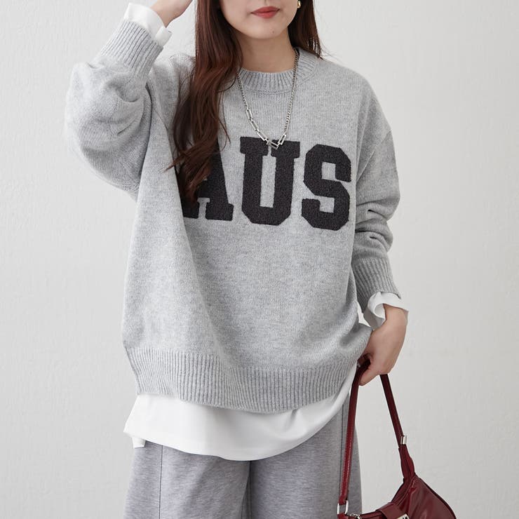 ロゴ刺繍ニット | NICE CLAUP / OLIVE des OLIVE　OUTLET | 詳細画像37 