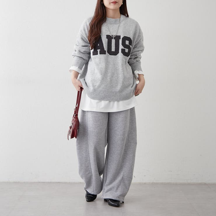 ロゴ刺繍ニット | NICE CLAUP / OLIVE des OLIVE　OUTLET | 詳細画像44 