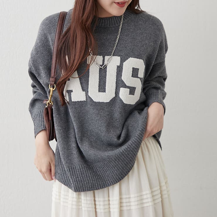 ロゴ刺繍ニット | NICE CLAUP / OLIVE des OLIVE　OUTLET | 詳細画像49 