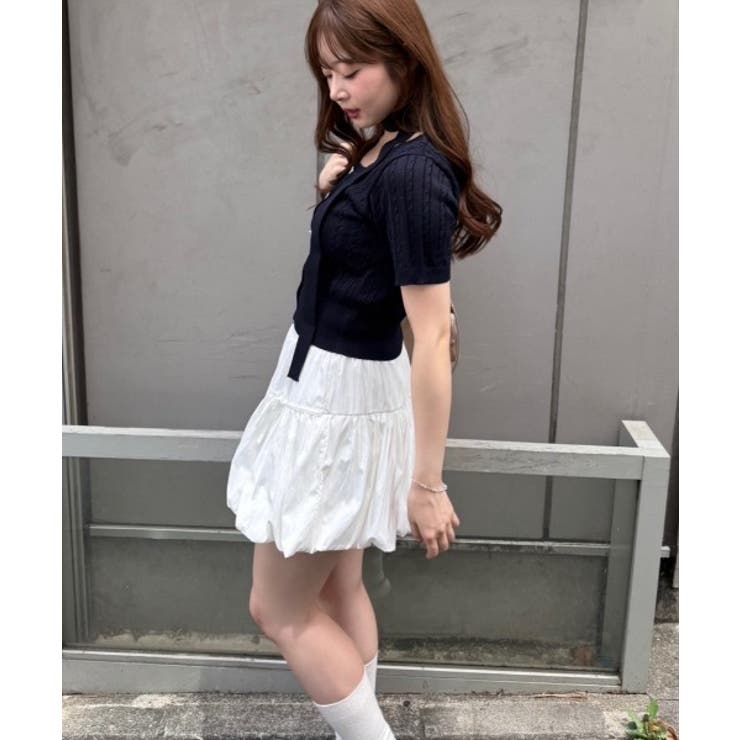チョーカー付ベビーケーブルプルオーバー | NICE CLAUP / OLIVE des OLIVE　OUTLET | 詳細画像6 