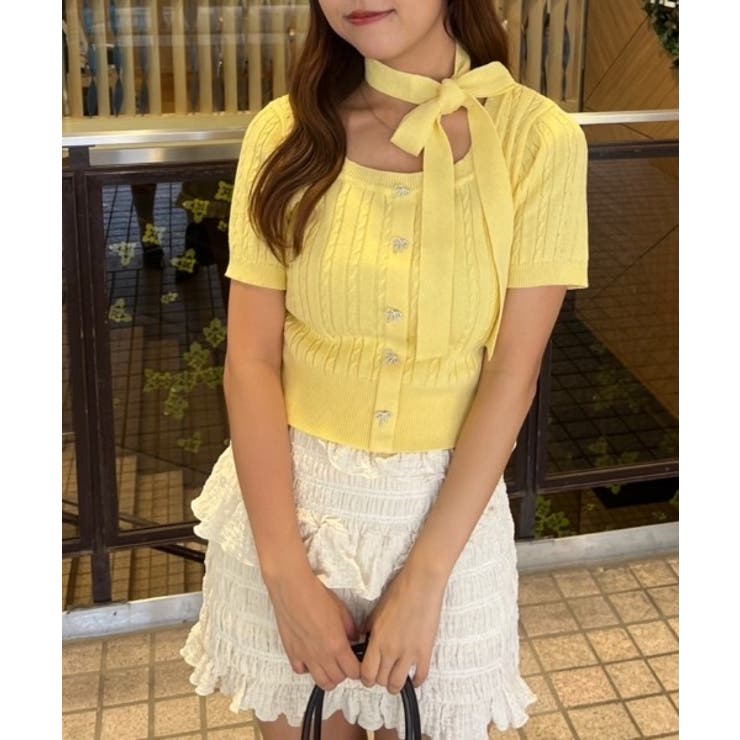チョーカー付ベビーケーブルプルオーバー | NICE CLAUP / OLIVE des OLIVE　OUTLET | 詳細画像15 