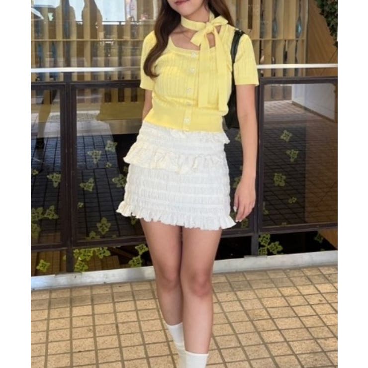 チョーカー付ベビーケーブルプルオーバー | NICE CLAUP / OLIVE des OLIVE　OUTLET | 詳細画像16 