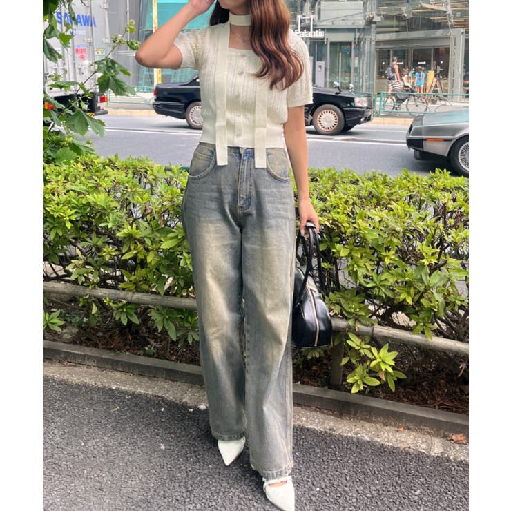 チョーカー付ベビーケーブルプルオーバー | NICE CLAUP / OLIVE des OLIVE　OUTLET | 詳細画像22 