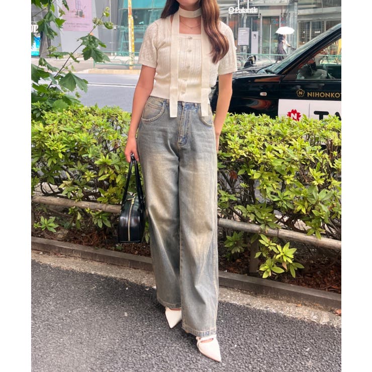チョーカー付ベビーケーブルプルオーバー | NICE CLAUP / OLIVE des OLIVE　OUTLET | 詳細画像23 