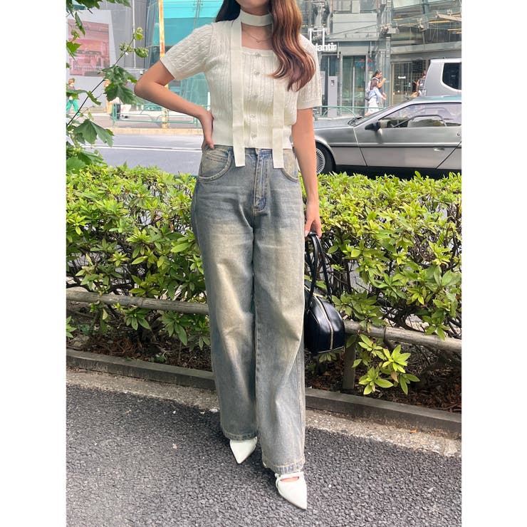 チョーカー付ベビーケーブルプルオーバー | NICE CLAUP / OLIVE des OLIVE　OUTLET | 詳細画像24 