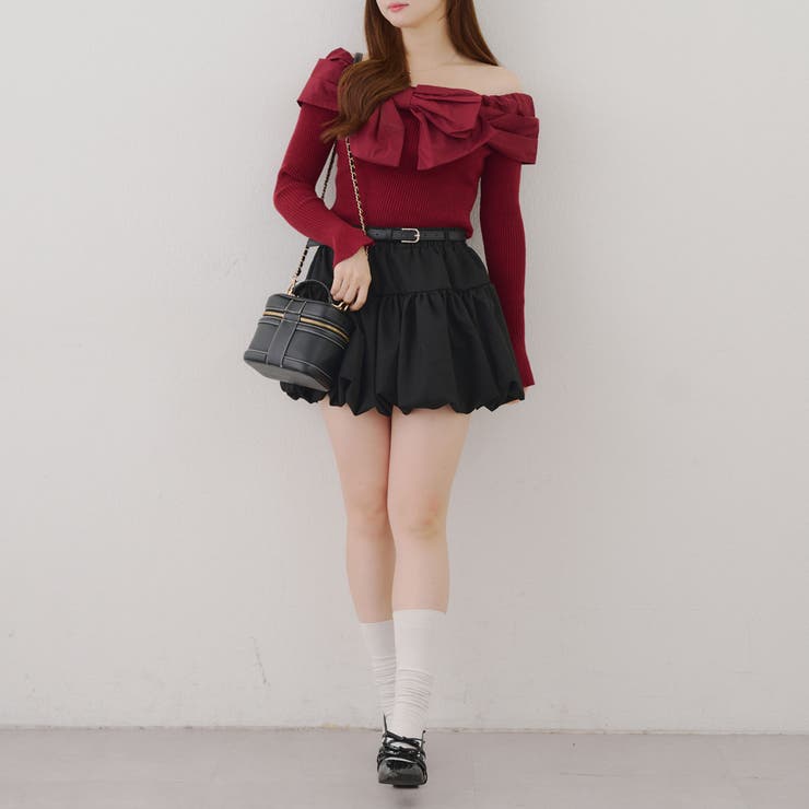 オフショルリボンニット | NICE CLAUP / OLIVE des OLIVE　OUTLET | 詳細画像63 