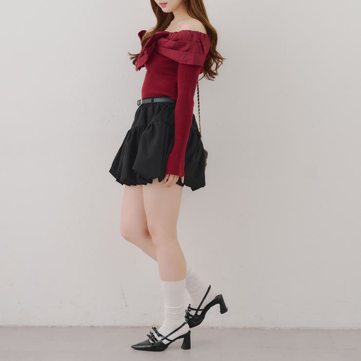 オフショルリボンニット | NICE CLAUP / OLIVE des OLIVE　OUTLET | 詳細画像62 