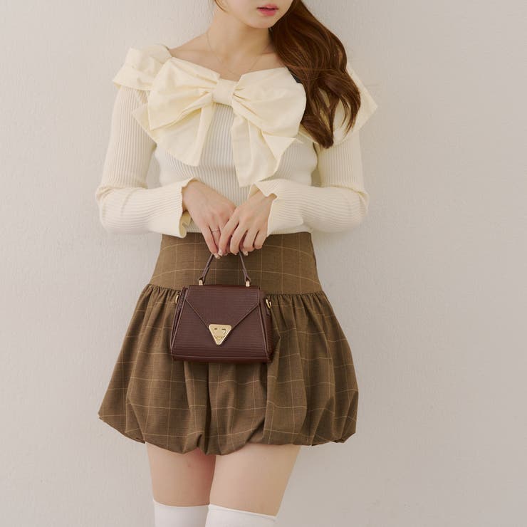 オフショルリボンニット | NICE CLAUP / OLIVE des OLIVE　OUTLET | 詳細画像27 