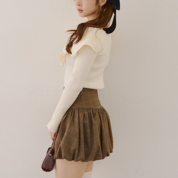 オフショルリボンニット | NICE CLAUP / OLIVE des OLIVE　OUTLET | 詳細画像28 