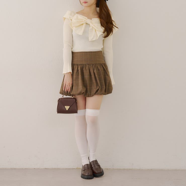 オフショルリボンニット | NICE CLAUP / OLIVE des OLIVE　OUTLET | 詳細画像31 