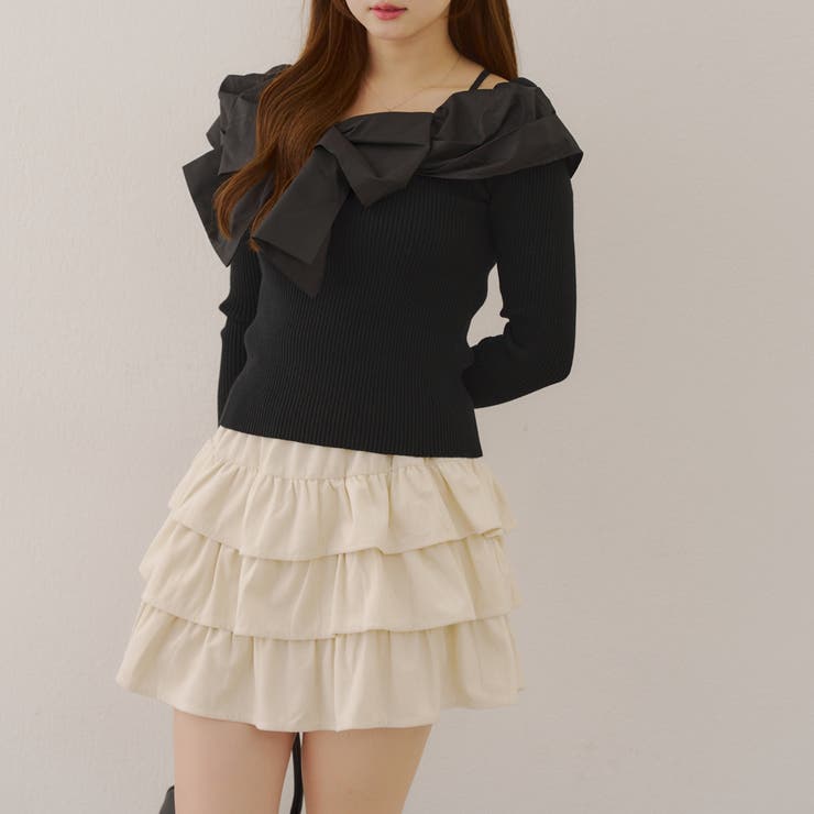 オフショルリボンニット | NICE CLAUP / OLIVE des OLIVE　OUTLET | 詳細画像40 