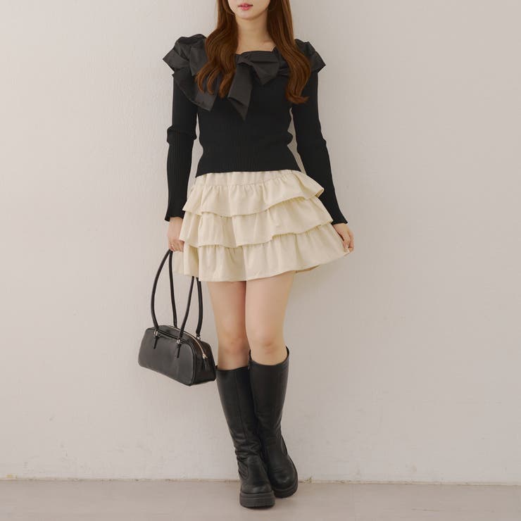 オフショルリボンニット | NICE CLAUP / OLIVE des OLIVE　OUTLET | 詳細画像42 