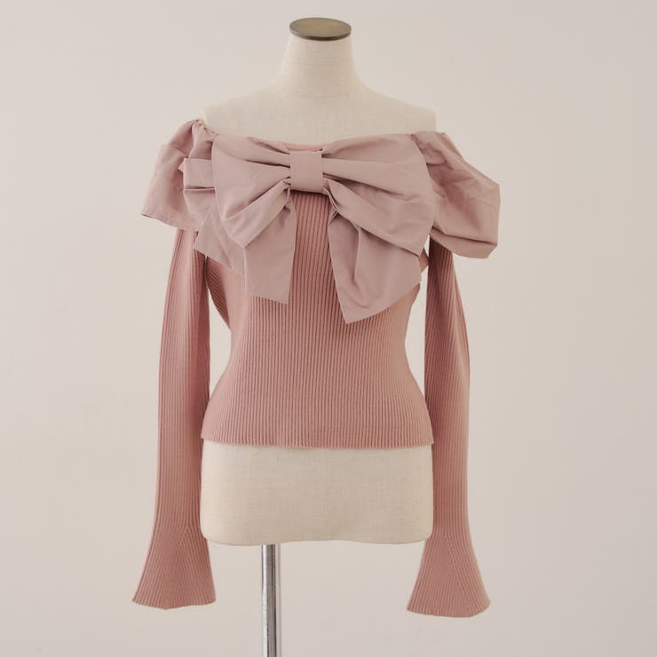 オフショルリボンニット | NICE CLAUP / OLIVE des OLIVE　OUTLET | 詳細画像52 