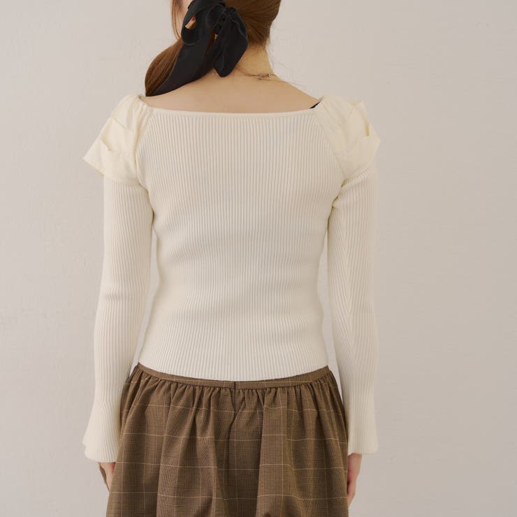 オフショルリボンニット | NICE CLAUP / OLIVE des OLIVE　OUTLET | 詳細画像72 