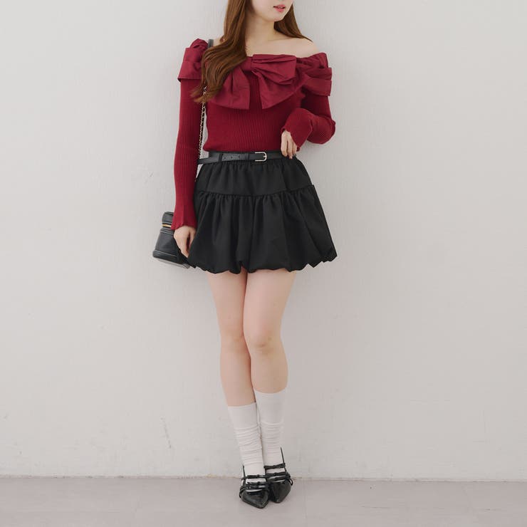 オフショルリボンニット | NICE CLAUP / OLIVE des OLIVE　OUTLET | 詳細画像61 