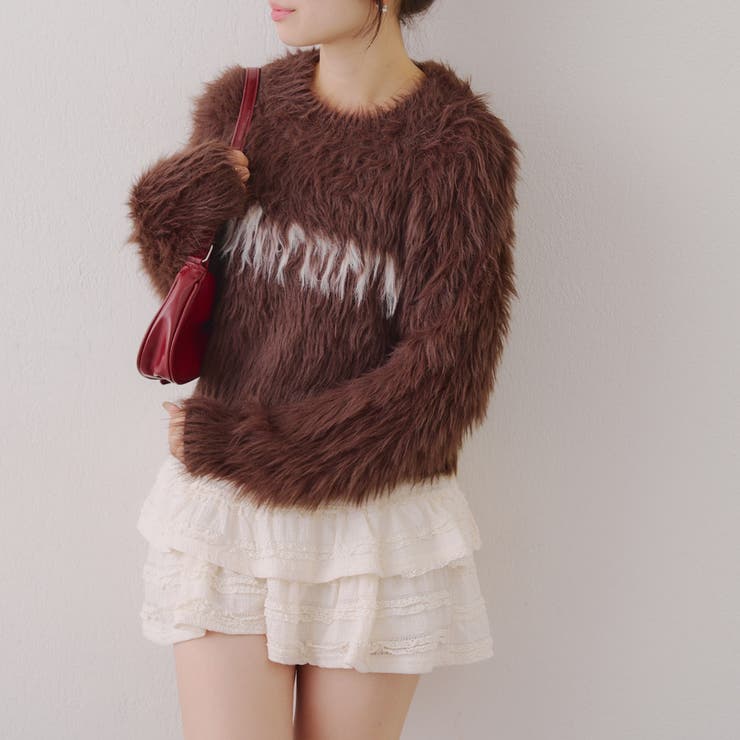 ブラウン | フェザーロゴプルオーバー | NICE CLAUP / OLIVE des OLIVE　OUTLET