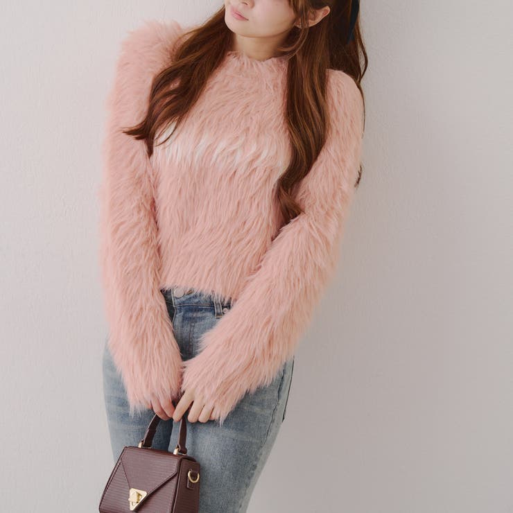ピンク | フェザーロゴプルオーバー | NICE CLAUP / OLIVE des OLIVE　OUTLET