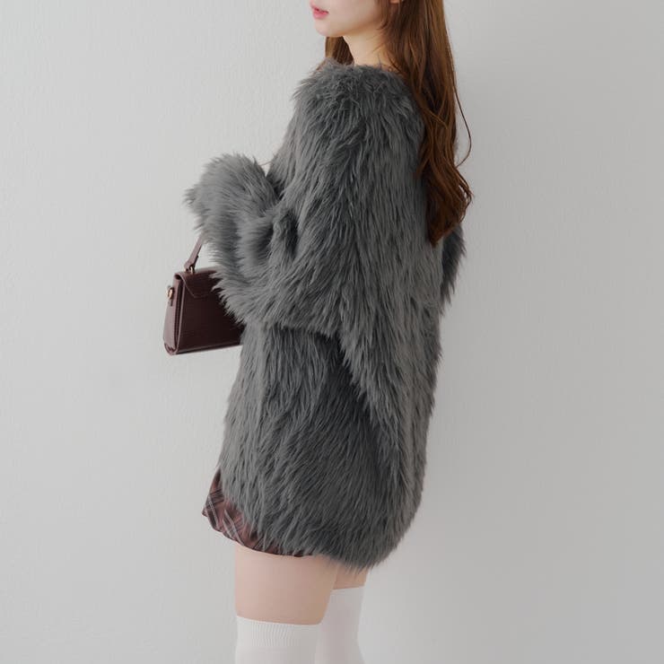 フェザービッグカーディガン[品番：OLOW0016423]｜RMAF NICE CLAUP