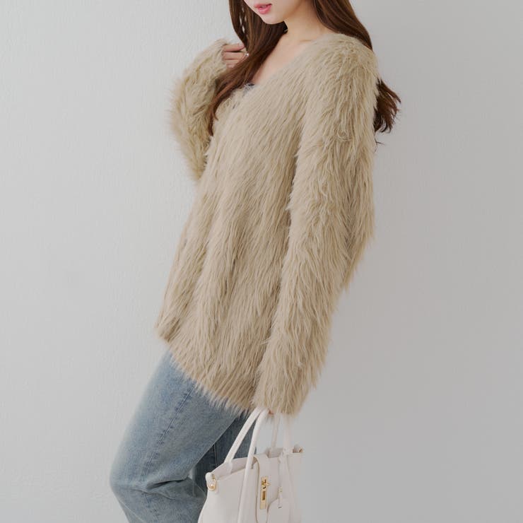 フェザービッグカーディガン[品番：OLOW0016423]｜RMAF NICE CLAUP