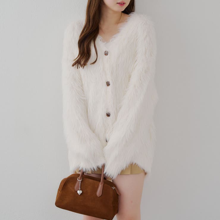 フェザービッグカーディガン[品番：OLOW0016423]｜RMAF NICE CLAUP