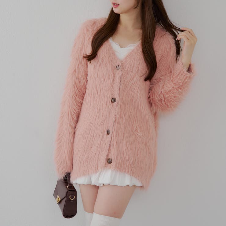 フェザービッグカーディガン[品番：OLOW0016423]｜RMAF NICE CLAUP