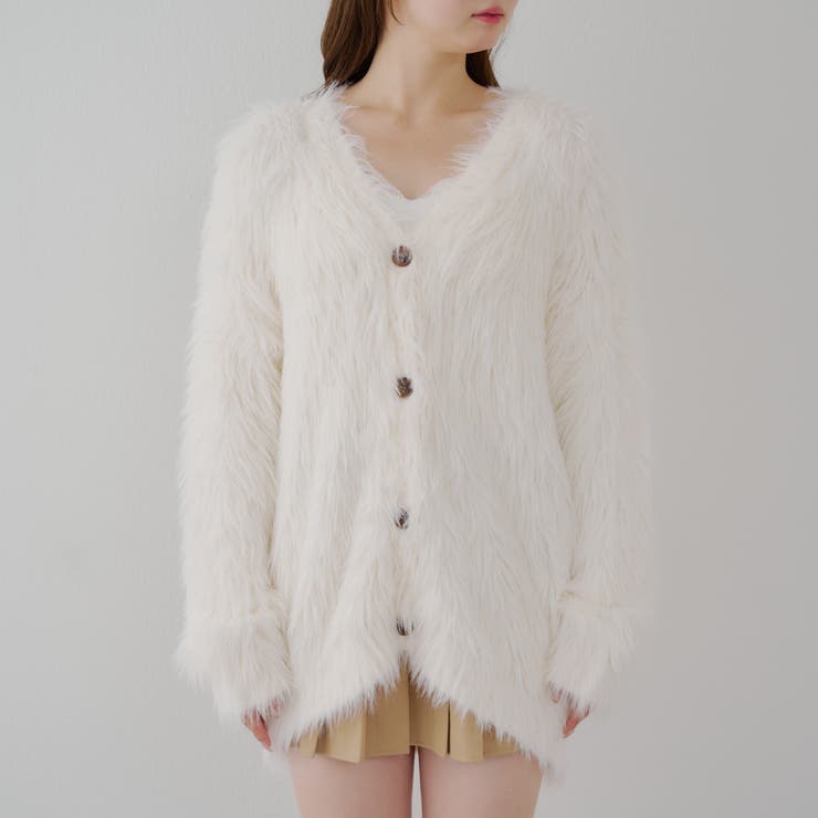 フェザービッグカーディガン[品番：OLOW0016423]｜RMAF NICE CLAUP