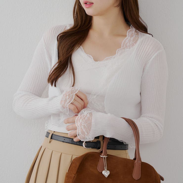 麻タッチボレロカーディガン | RMAF　NICE CLAUP / OLIVE des OLIVE | 詳細画像10 