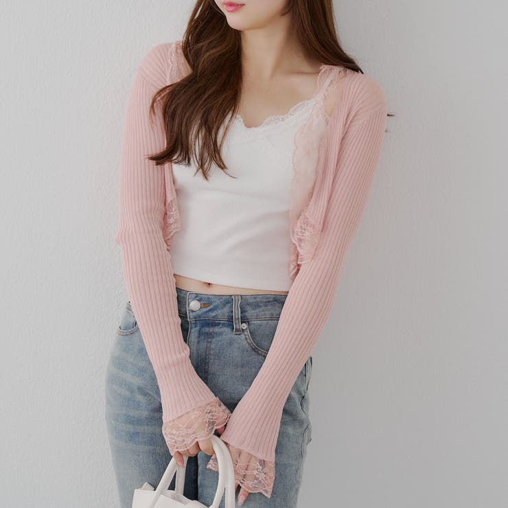 麻タッチボレロカーディガン | RMAF　NICE CLAUP / OLIVE des OLIVE | 詳細画像5 