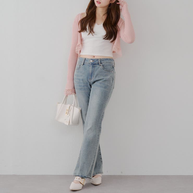 麻タッチボレロカーディガン | RMAF　NICE CLAUP / OLIVE des OLIVE | 詳細画像6 