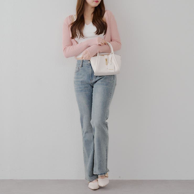 麻タッチボレロカーディガン | RMAF　NICE CLAUP / OLIVE des OLIVE | 詳細画像7 