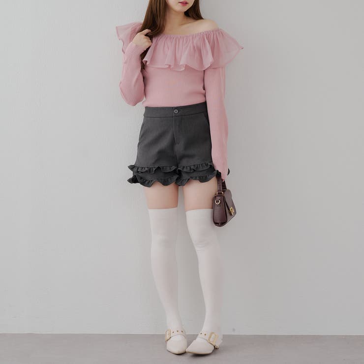 衿フリルニットトップス | RMAF　NICE CLAUP / OLIVE des OLIVE | 詳細画像8 