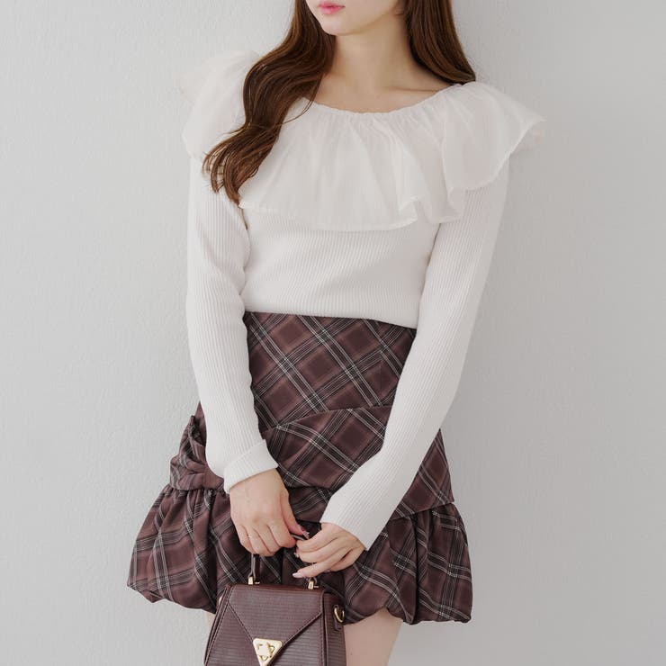 衿フリルニットトップス | RMAF　NICE CLAUP / OLIVE des OLIVE | 詳細画像11 