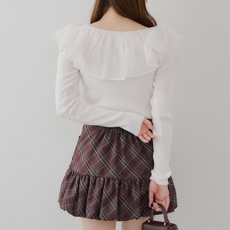 衿フリルニットトップス | RMAF　NICE CLAUP / OLIVE des OLIVE | 詳細画像15 