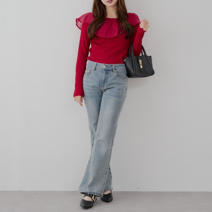 衿フリルニットトップス | RMAF　NICE CLAUP / OLIVE des OLIVE | 詳細画像24 