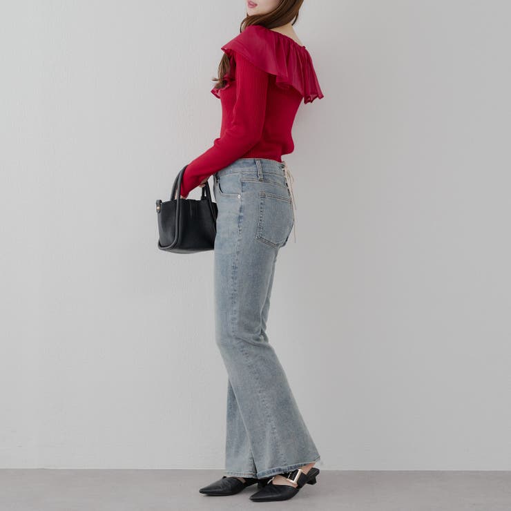 衿フリルニットトップス | RMAF　NICE CLAUP / OLIVE des OLIVE | 詳細画像27 