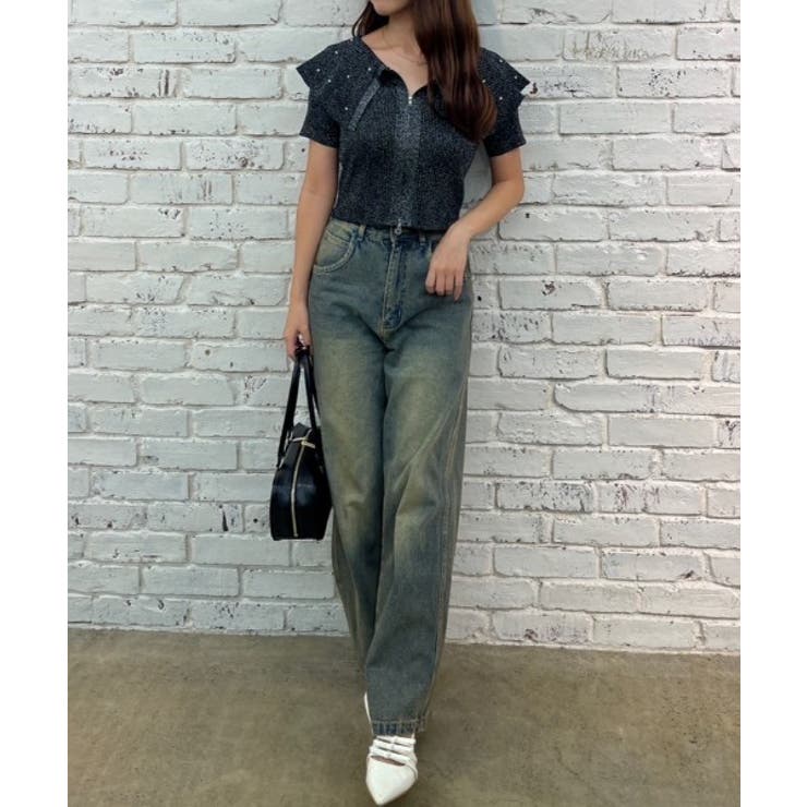 キラキラBIG衿ZIPカーデ | NICE CLAUP / OLIVE des OLIVE　OUTLET | 詳細画像9 