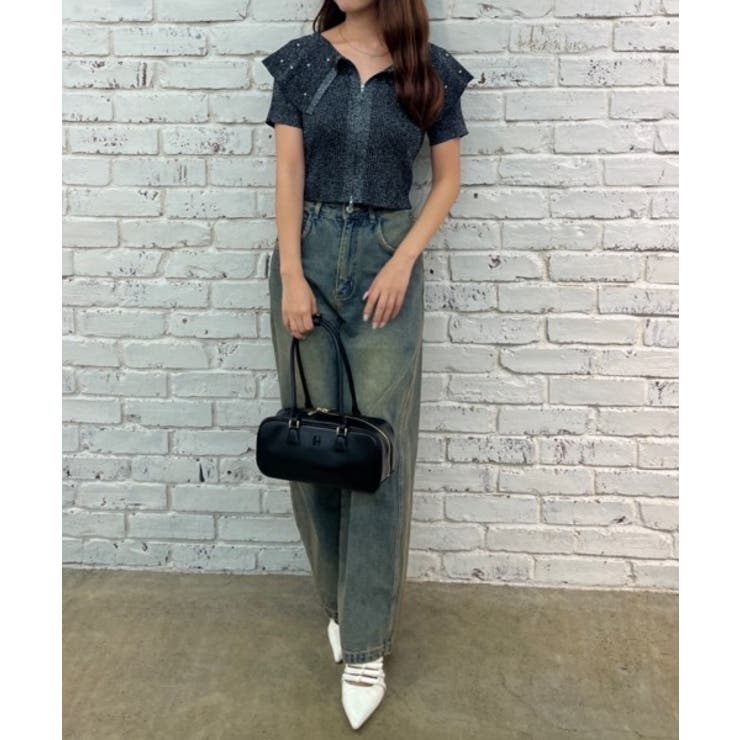 キラキラBIG衿ZIPカーデ | NICE CLAUP / OLIVE des OLIVE　OUTLET | 詳細画像10 