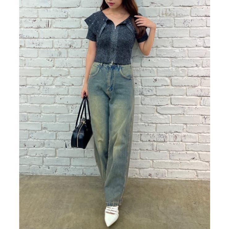 キラキラBIG衿ZIPカーデ | NICE CLAUP / OLIVE des OLIVE　OUTLET | 詳細画像11 