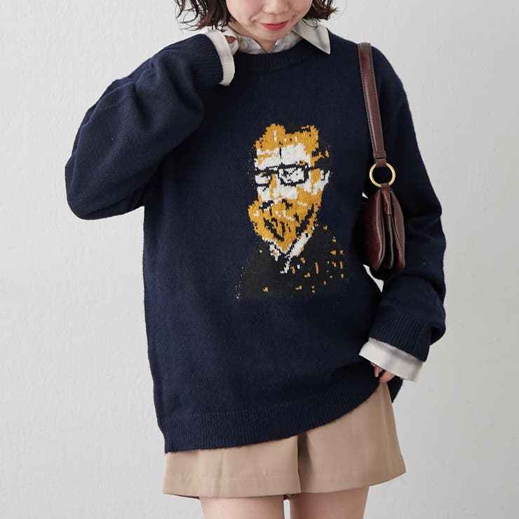 【NUNIFE】おじジャガードニット | RMAF　NICE CLAUP / OLIVE des OLIVE | 詳細画像13 