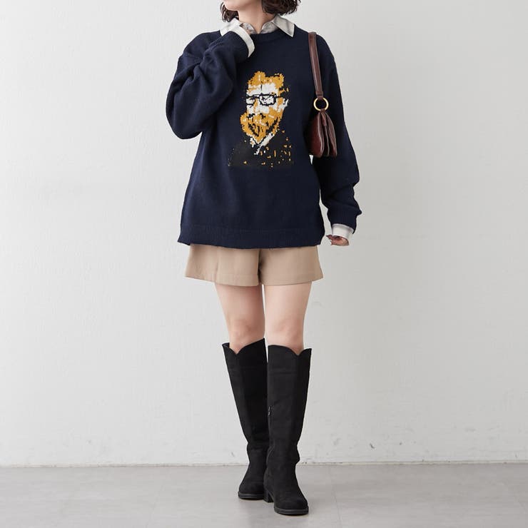 【NUNIFE】おじジャガードニット | RMAF　NICE CLAUP / OLIVE des OLIVE | 詳細画像18 