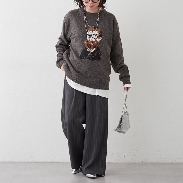 【NUNIFE】おじジャガードニット | RMAF　NICE CLAUP / OLIVE des OLIVE | 詳細画像24 